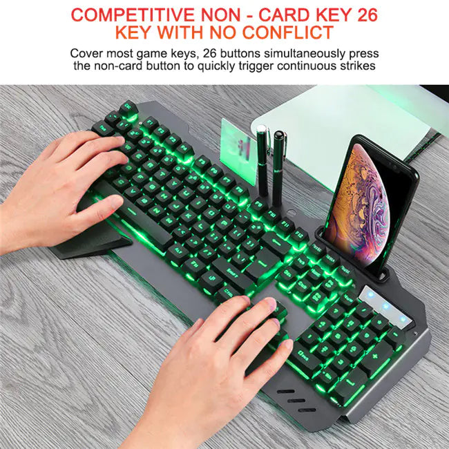 Ergonomic Mechanical Keyboard with RGB Backlight