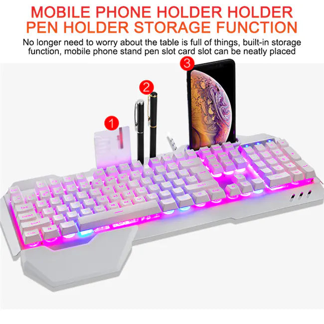 Ergonomic Mechanical Keyboard with RGB Backlight