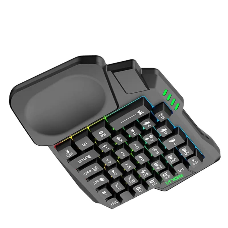 Colorful One-Handed 35-Key Mechanical Keyboard